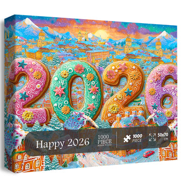 Happy 2026 puzzle puzzle 1000 pezzi